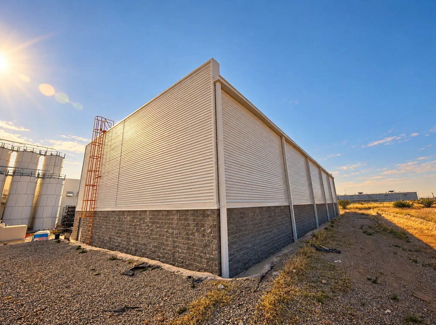 Planta MAYCO, vista exterior de la nave